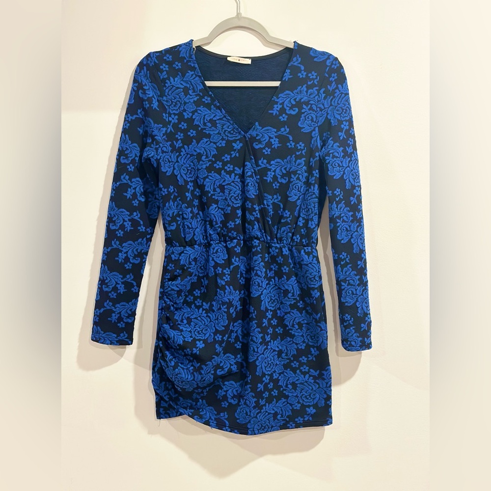 Long Sleeve Floral Mini Dress